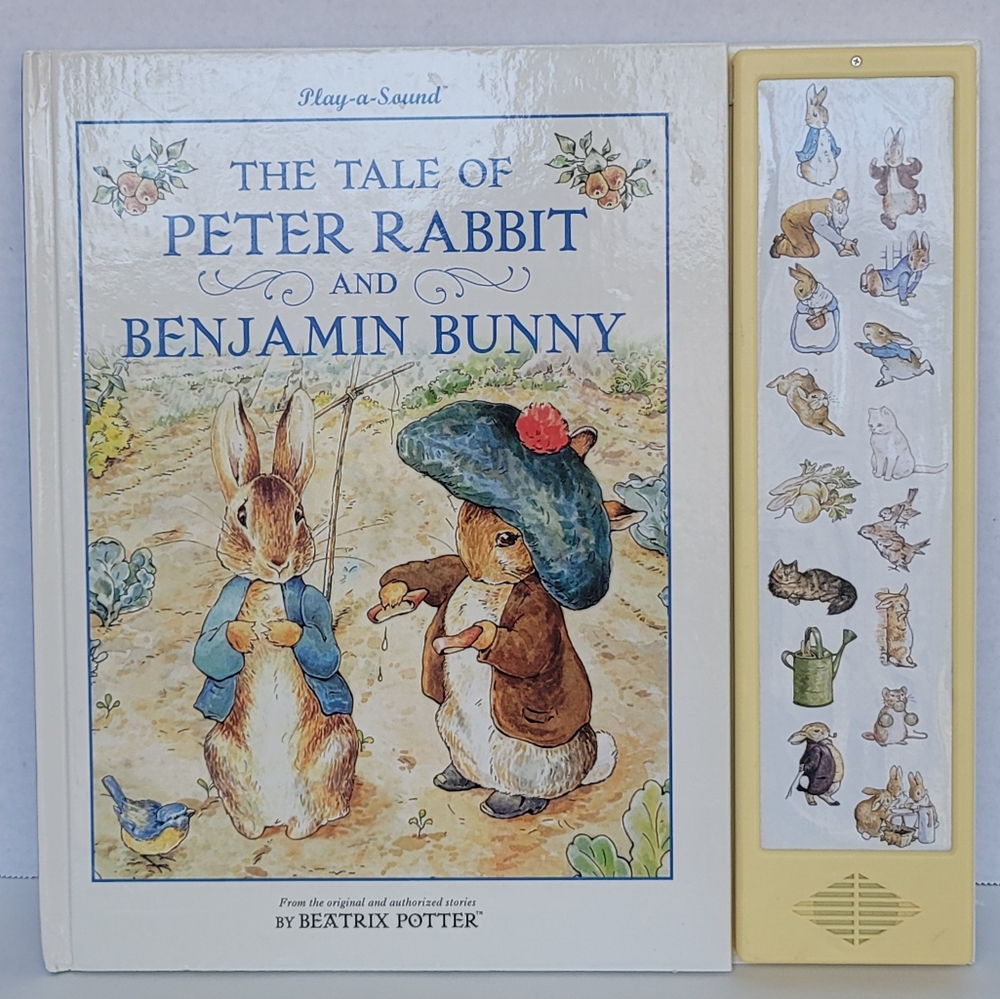 Play a Sound The Tale of Peter Rabbit and Benjamin Bunny Vintage Hardcover Book